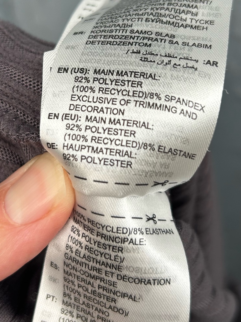Adidas Essentials winterized Wide Rib Pants, size L - Picture 10 of 11